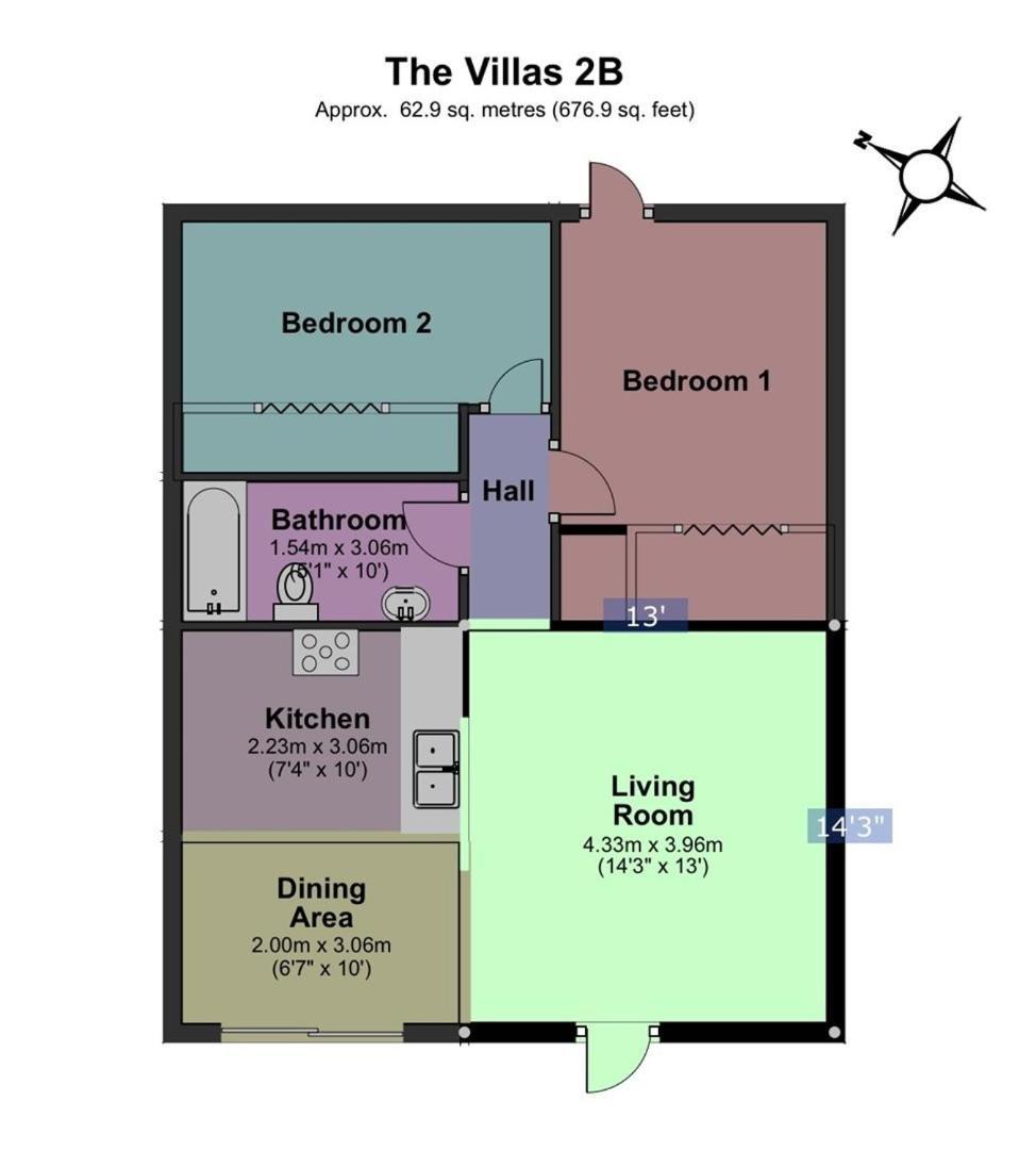 The Villas 2B 霍姆斯海滩 外观 照片